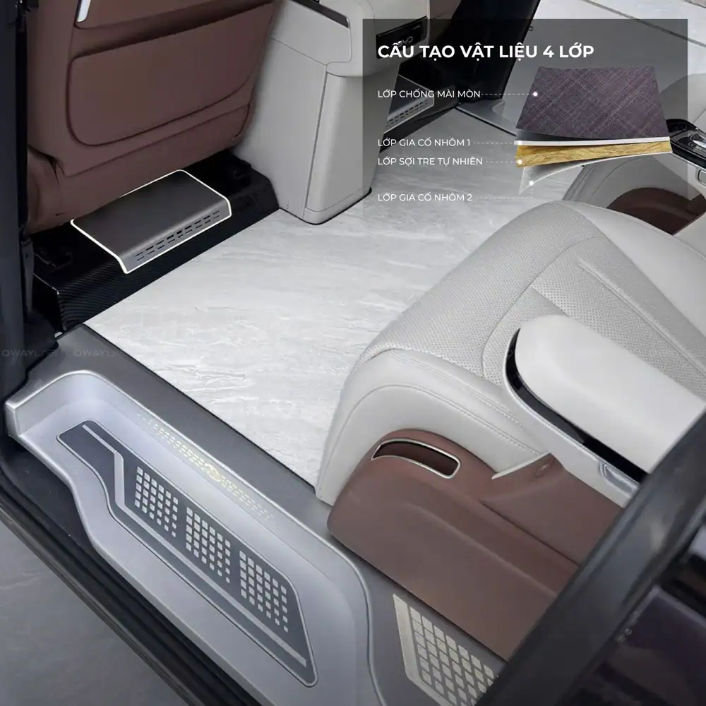 BYD M9 trải thảm sàn 4 lớp ảnh 4